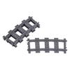 MOC City Block Switch Cross Forked Curved Rails Construction Brick Train Rail Curve Tracks R56 R72 R88 R104 Creative DIY Toy