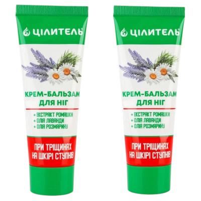 Cream-balm HEALER for Feet with Cracks On the Skin of the Feet - (2 and 6) Pieces ( 70 + 70 G ) In Pack