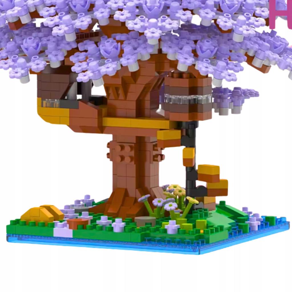 Construction Bricks Sakura Cherry Blossom Brick Set 1097 Pcs.