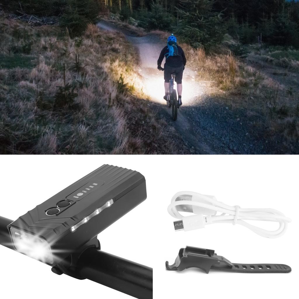 Multifunctional Bicycle Headlight USB Rechargeable Cycling Light Waterproof Bicycle Light