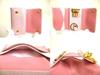 Authentic PRADA Light Pink Saffiano Metal Leather 4 Pics Key Chain #a959  Refurbished