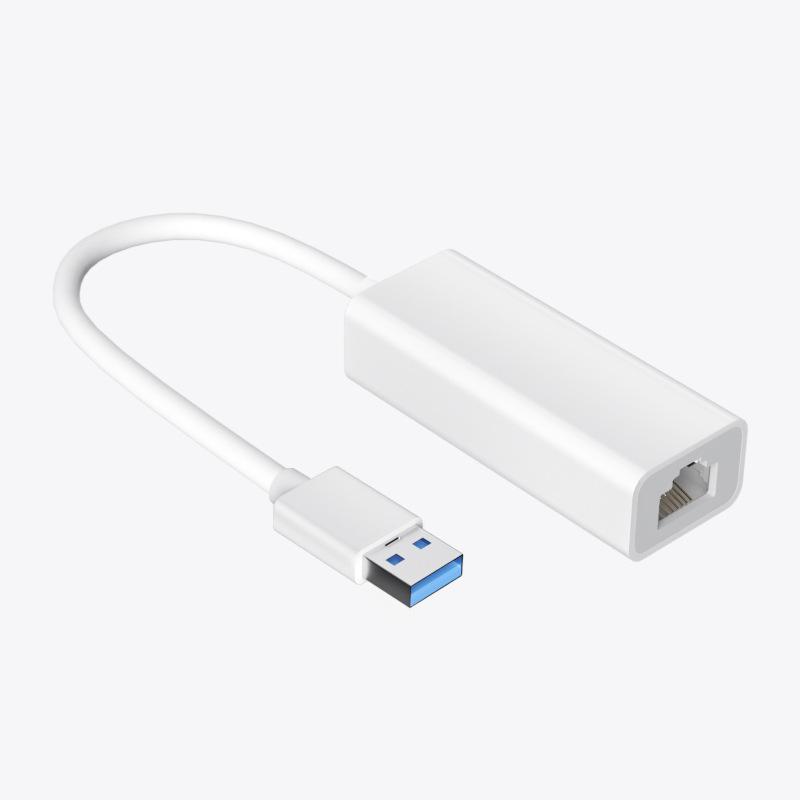 Dual Interface USB-C 3.0 to RJ45 Gigabit Ethernet Adapter for Laptops
