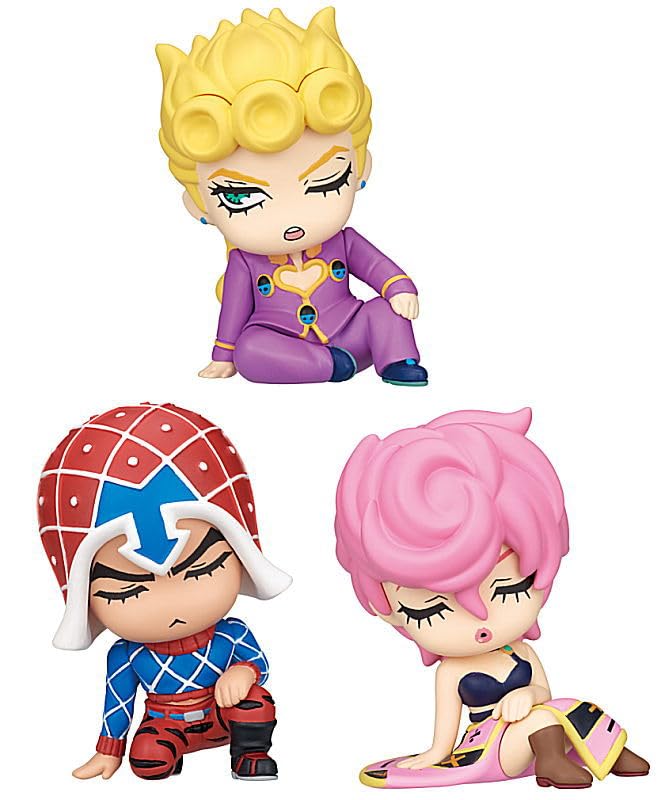 Bizarre Adventure Golden Wind Set of 3 Gacha Capsule Toy Shoulder-Zun Fig. JoJo's Vol.1 [Complete Types]
