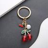 Exquisite Cherry Keychain Pendant  Fruit Keychain For Men Women Car Key Ring Backpack Decoration Accessories Gifts