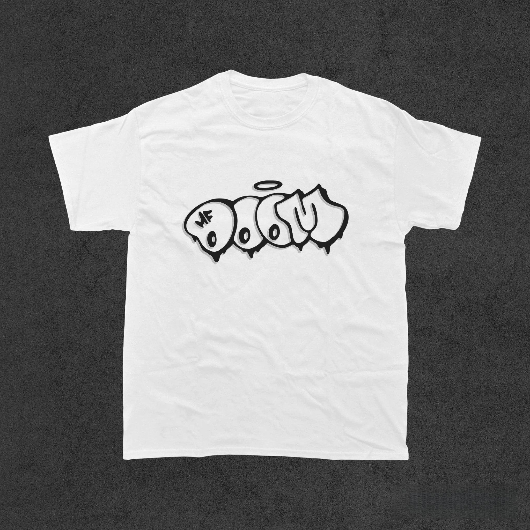 2025 Summer MF Doom Graffiti T-Shirt, MF Doom Tee, MF Doom Shirt, Rap Shirt, Hip Hop Shirt Breathable Short-sleeved Shirts Y2k S