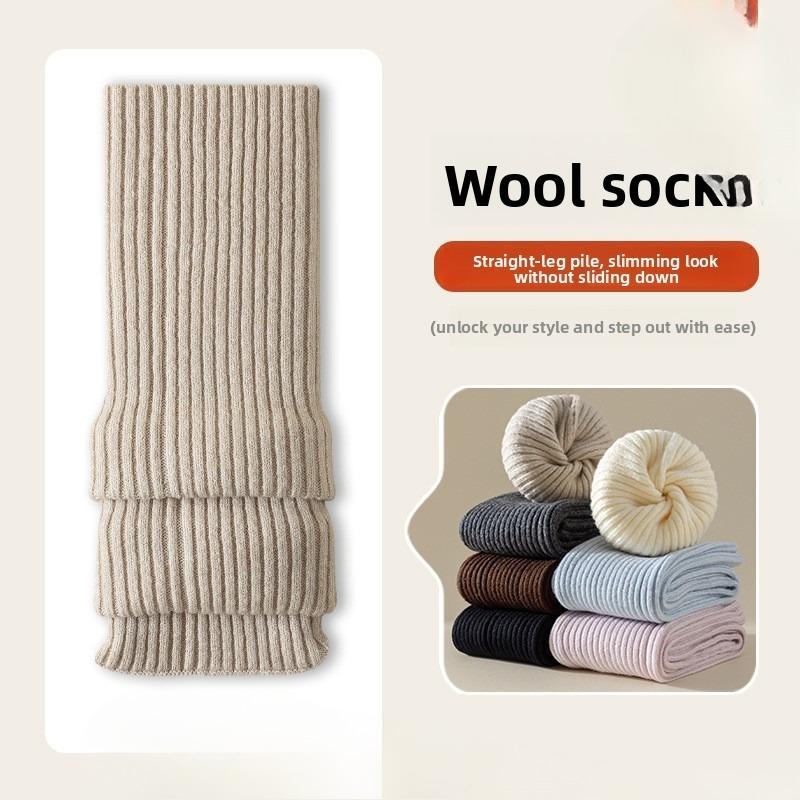 Women's Hosiery for Autumn and Winter, Paired with Small Leather Shoes, Leg Covers, Calf Socks, Knitted Leg Shaping Hosiery