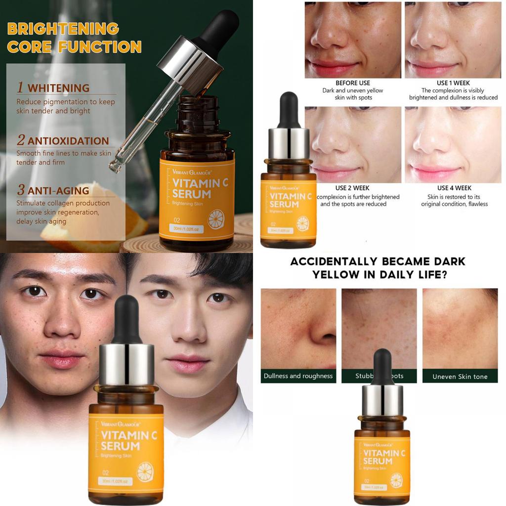 Premium Vitamin C Essence 30ml Hydrating Brightening Skin Serum For All Skin Types