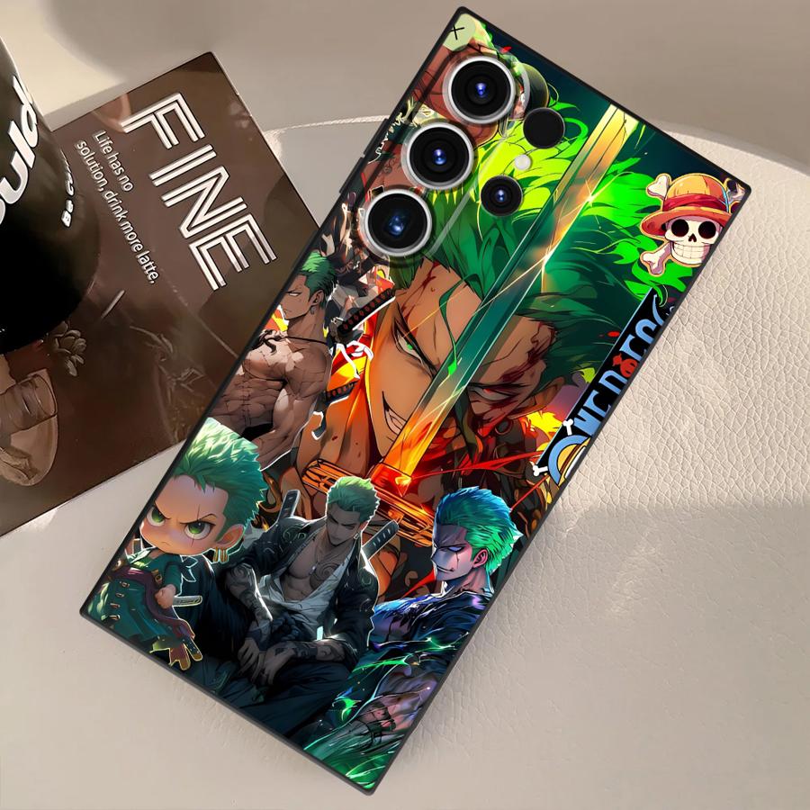 Anime Luffy Zoro Funda Phone Cover Case for Samsung Galaxy S21 S23 FE S22 S24 Plus S20 S25 Ultra S9
