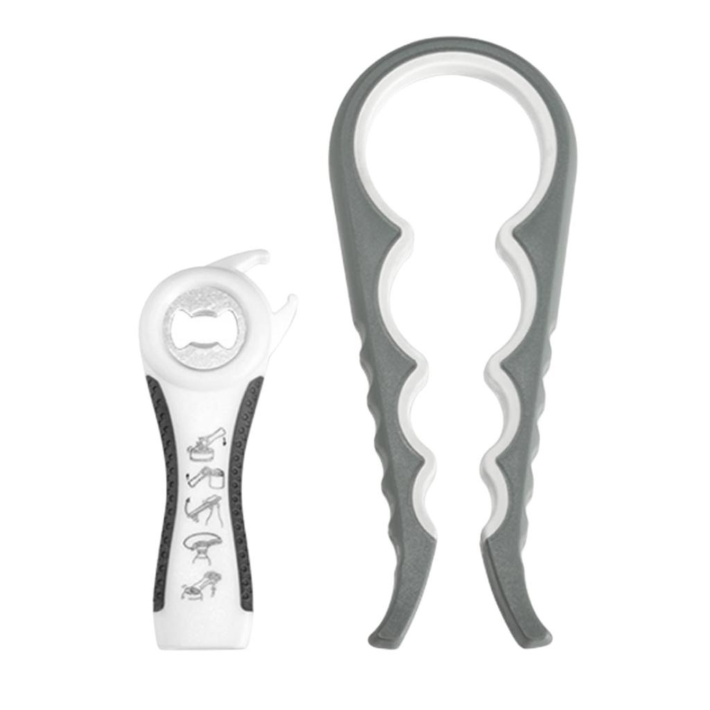 Wine /& Beer Elderly /& Arthritis Sufferers 2 in 1 Cans Bottle Can and Jar Opener Multi Kitchen Tool for Jars Ergonomic Can Opener for Seniors