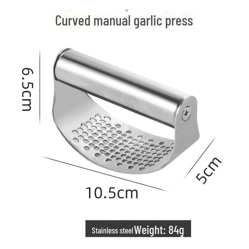 Silicone & Stainless Steel Garlic Peeler and Press Tool 