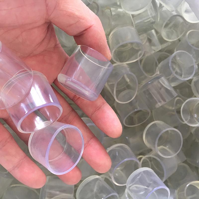 Transparent Rubber Floor Chair Anti Scratch Protector Cap Furniture Table Ferrul