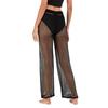 Beach Pants Sexy Hollow Out Polyester Crochet Net Women Cover Up Pants for Vacation