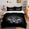 Black Cat Eyes Bedding Set Bedding Duvet Cover Set Duvet Cover Pillowcases (1 * Duvet Cover 2 * Pillowcases, Without Duvet Insert)