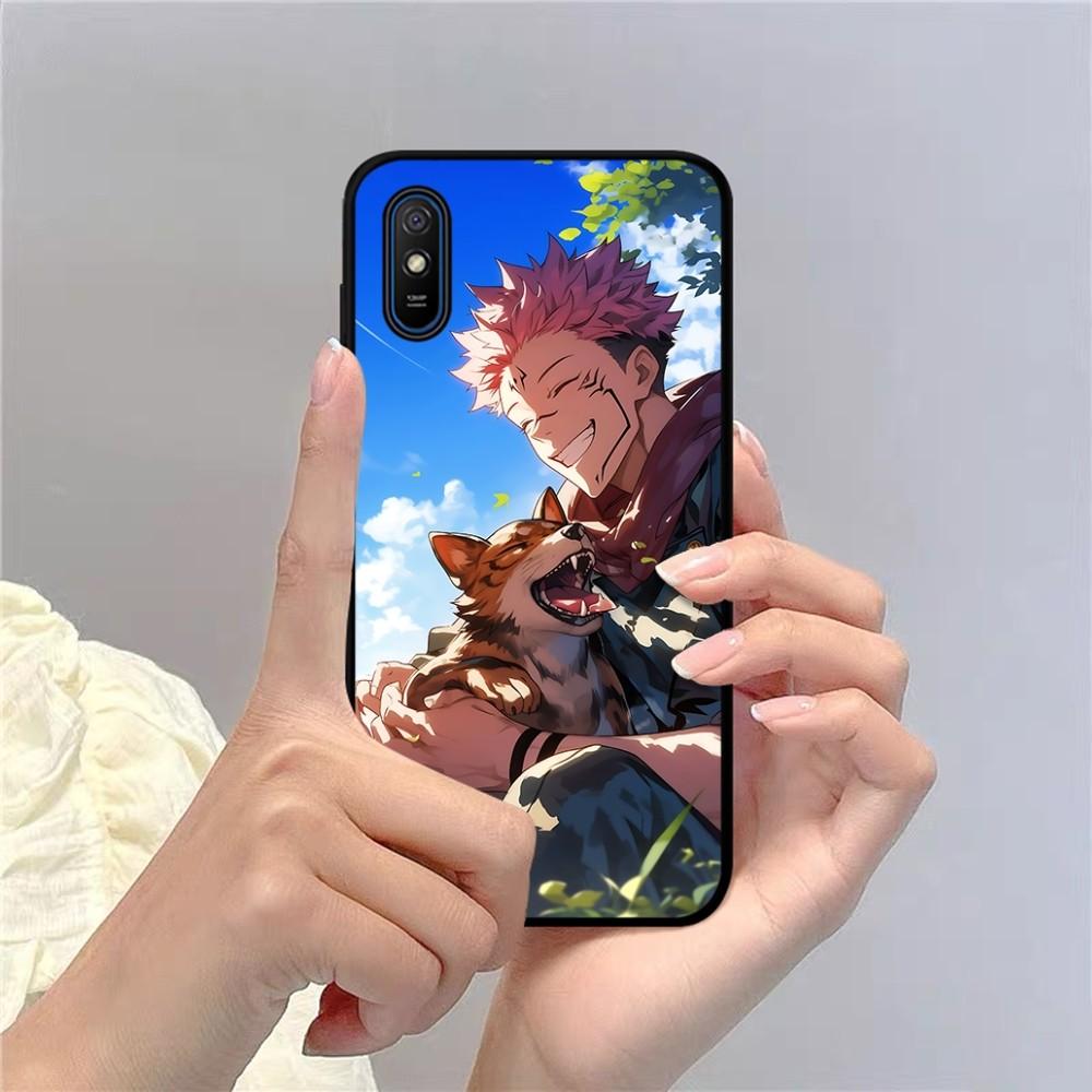 Jujutsu Kaisen Ryomen Sukuna Phone Case For Redmi 5 6 7 8 9 10 Plus Pro 6 7 8 9 A GO K20 K30 K40 Pro Plus F3 Fundas