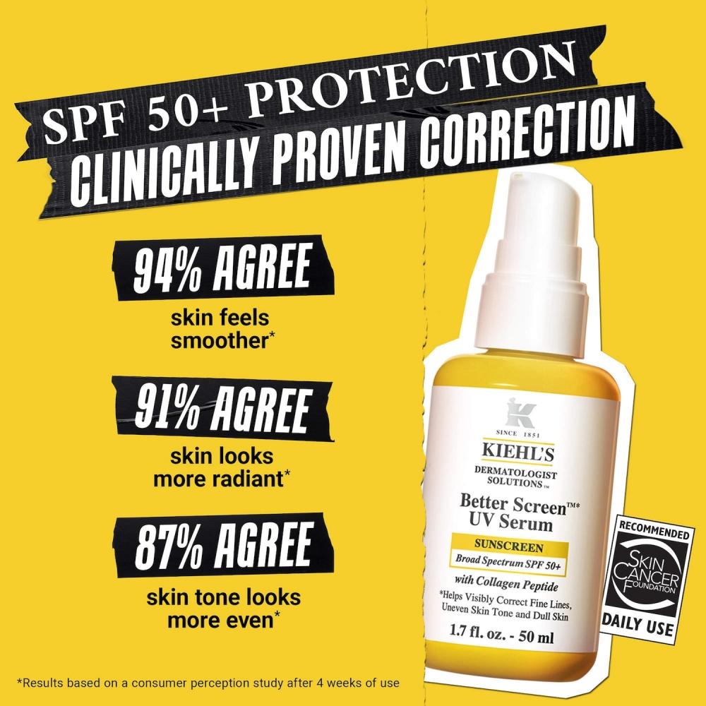 Kiehl S Since 1851 Better Screen  Uv Serum Spf 50+ 1.7 Oz