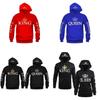Sweat à capuche élégant en coton pour couples, pull imprimé à manches longues pour l'automne