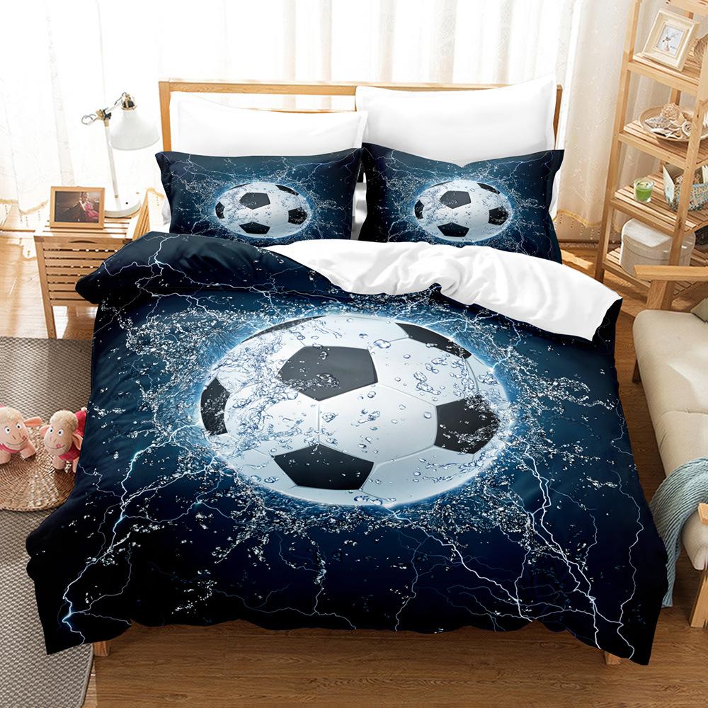 3D Digital Printing Football Series Three-Piece Bedding Quilt Set Two-Piece Set