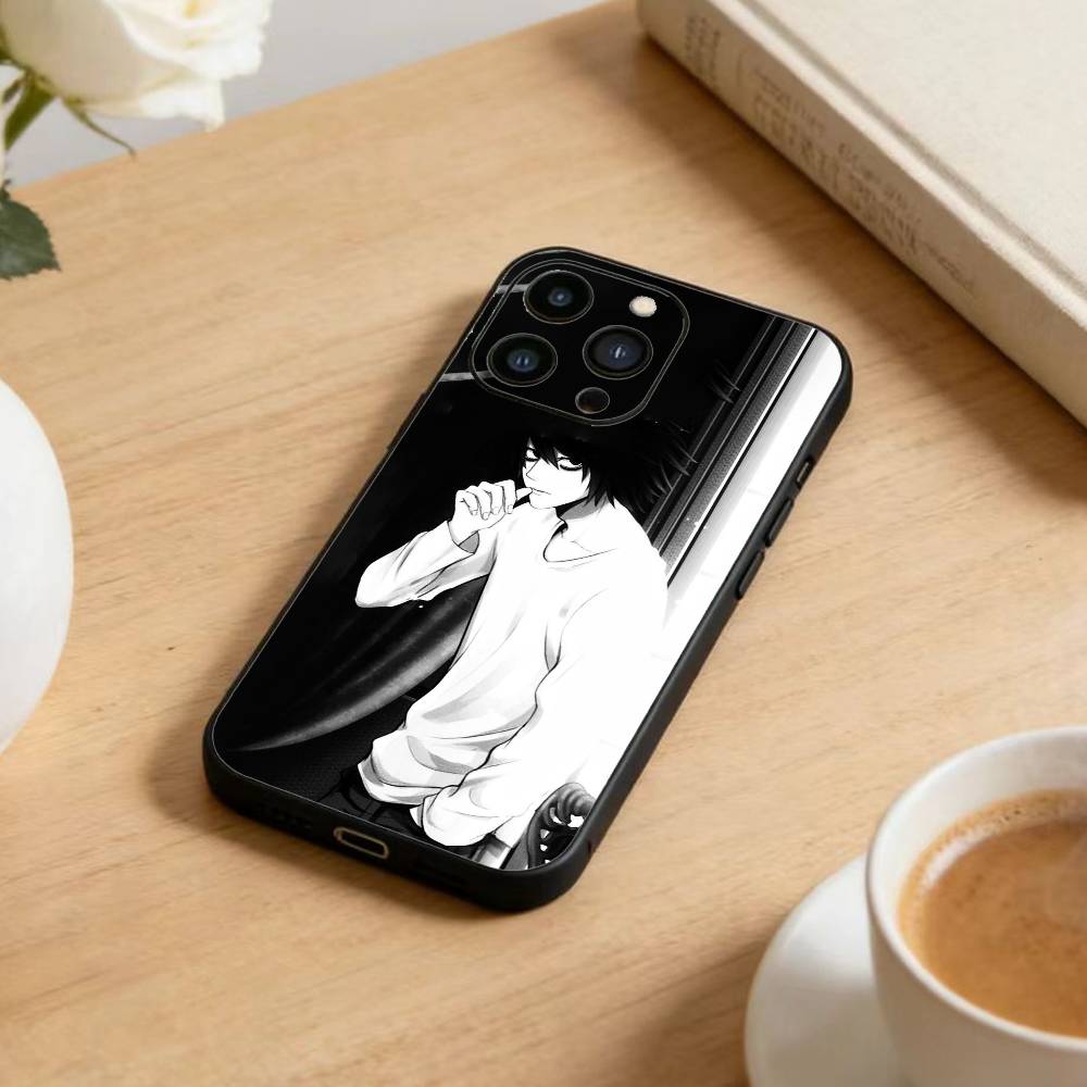 Anime Wallpaper  Phone Case For iPhone 16,15,14,13,12,17,Pro Max,Plus Silicone Black Case