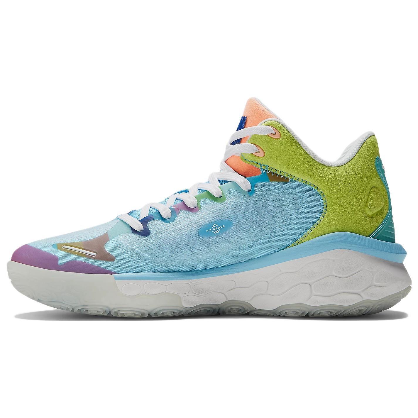 Мужские кроссовки New Balance Fresh Foam BB Paris синие, небесно-голубые, пиксель-зеленые, BBFRSHP1 44
