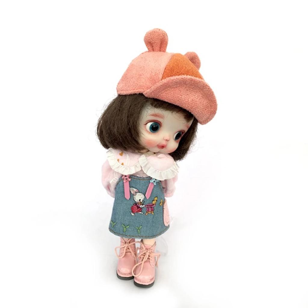 OB11 Baby Figure ob11 Accessories Bunny Cap obitsu 11 Molly Gsc 1/12 BJD Doll Accessories Clothing BJD Baby Clothes 4 Color