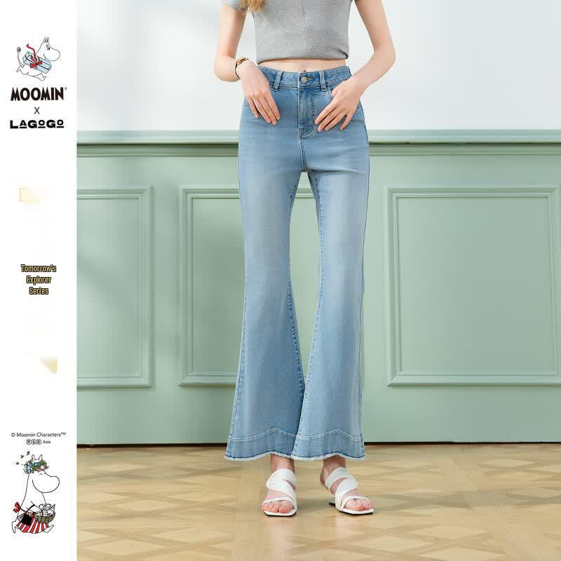 LAGOGO Women s Slim Fit Flare Jeans PANN534D41 M