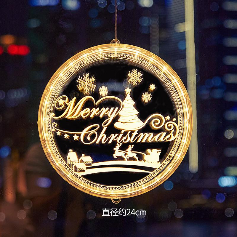 Christmas Decorations Scene Layout Store Shop Creative Small Hangings Window Christmas Tree Pendants Atmosphere Decoration