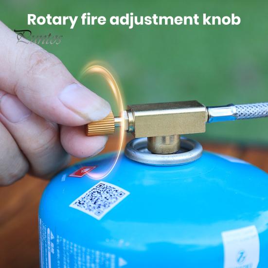 Portable Camping Gas Stove Cooking Burner Windproof 3800W High Power Flame Adjustable Foldable Design Outdoor Backpacking Stove