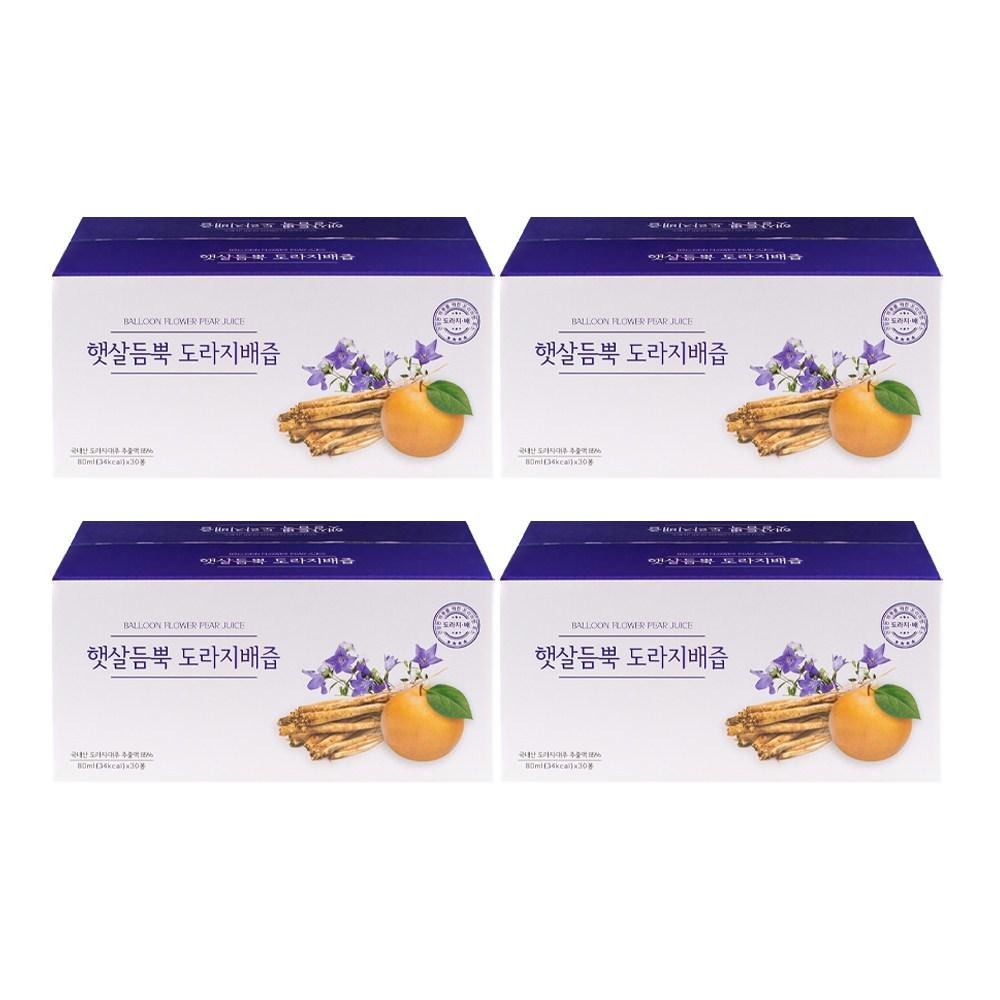 Sunshine-Filled Balloon Flower & Pear Juice (4 Sets) 2.4L 4 Boxes