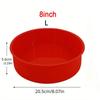 Silicone Heart Shaped Cake Pans Nonstick Reusable Round Baking Tray Cake Bakeware Pan Toast Mold Baking Tool for Pastry Dessert