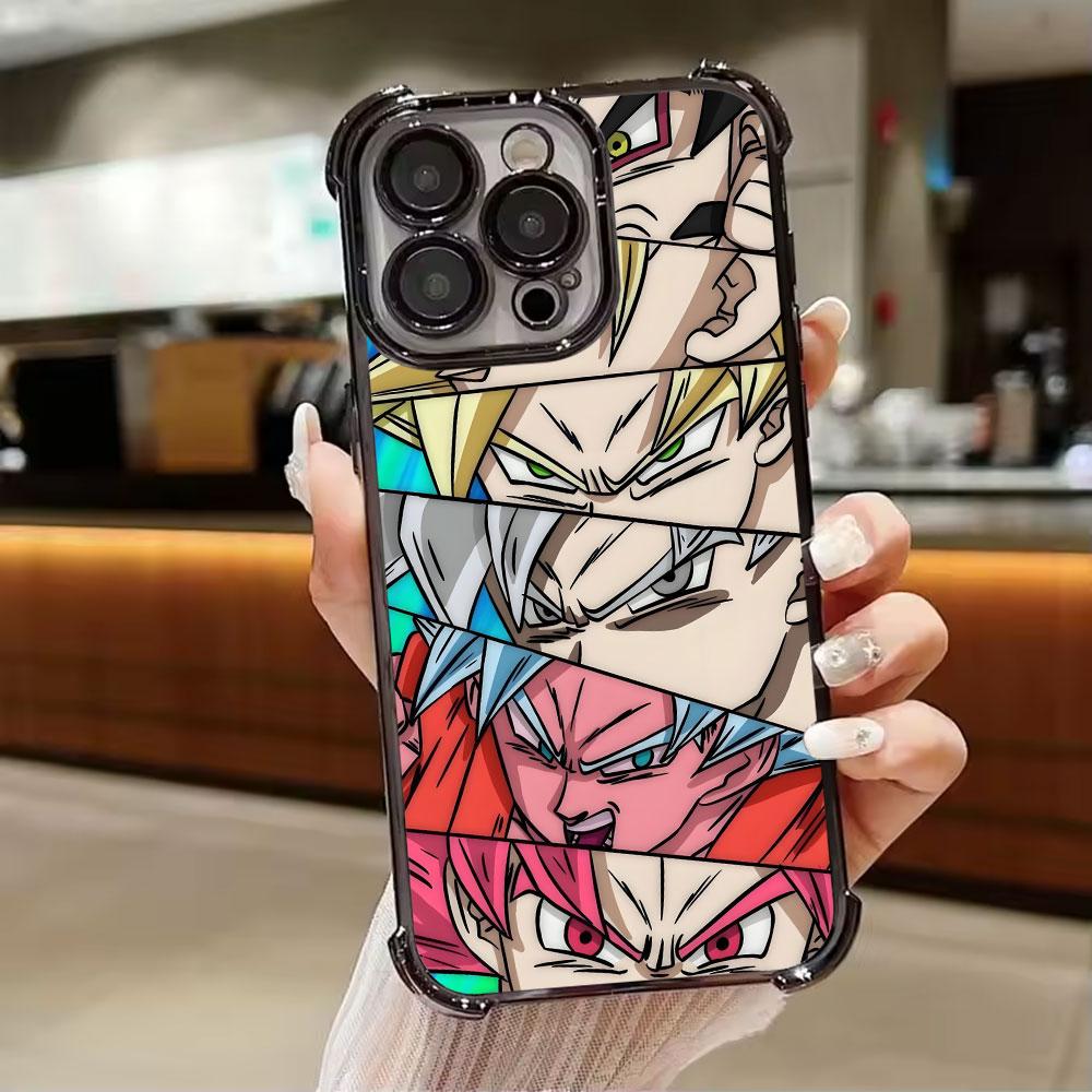 

Japanese Dragons Ball Super Eyes Head Cartoon Phone Case for iPhone 11 13 15 16 17 Pro Max 14 Plus 17Air 16E 12 Mini Clear Cover iPhone 11Pro Max