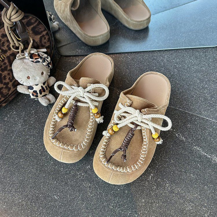 Large Size Women's Shoes with Soft Soles Are Not Tired, Single Shoes with Wide Feet and Fat Spring and Autumn 2025 New Models Are Absolutely Perfec