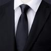[FANGXI] Einhand-Krawatte, Schwarz, für Zeremonien, Hochzeiten, Jobsuche etc.. 5-Sekunden-Befestigung, Business Casual, Reißverschluss, Premium-Geschenkbox