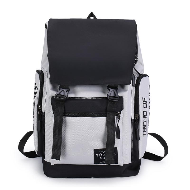 Schoolbag1011 new backpack men's multi-functional fashion Korean version student schoolbag outdoor travel wear-resistant Oxford cloth backpack