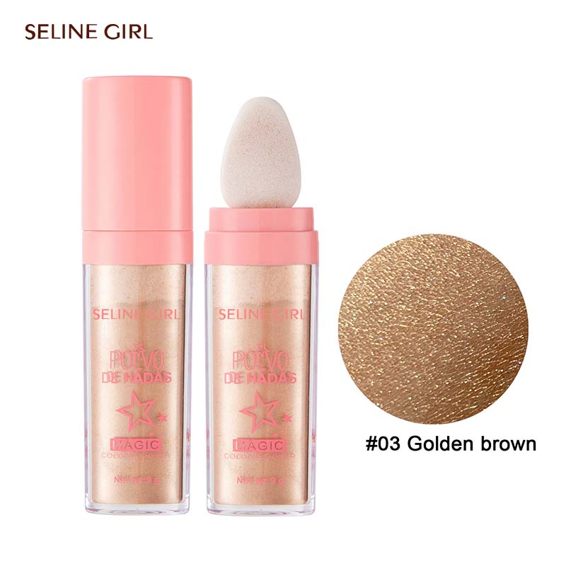 3 Colors Face Body Shimmer Highlighter Powder Shimmer Contour Blush Brighten Skin Tone Lightweight Neck Leg Makeup