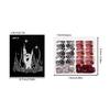 48Pcs Designs False Toe Nail Glossy Short Square Fake Toenails Full Cover Glues On Fake Toe Nail Press On Toenails