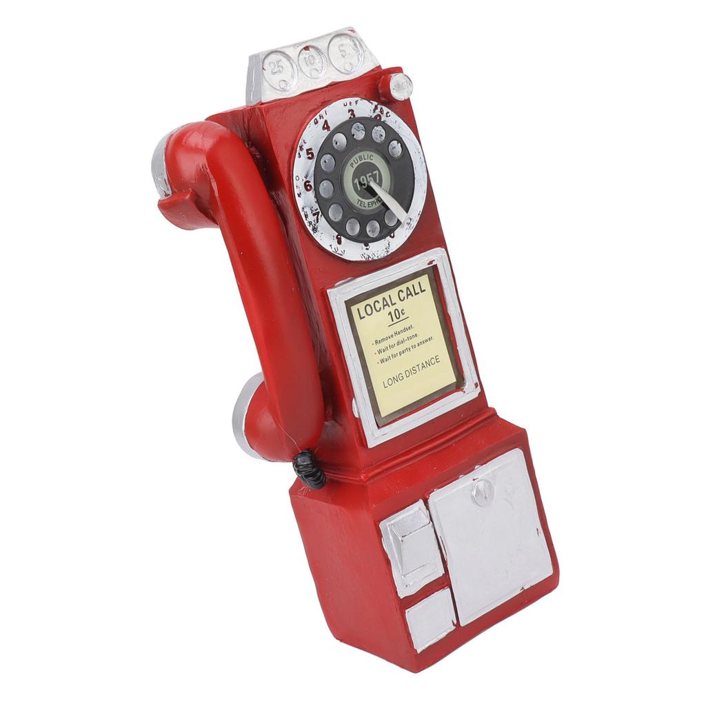 Decorative Phone Model Fashionable Classic Vintage Exquisite Resin Telephone Model Decoration for Bar