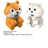 Coffee Cup Fan 2Pcs Puppy Cat Clip-on Fan, Portable Cooling for Bowl Hot Food, Saliva Isolation Hands Free Mini Table with Adjustable Clamp, Cute Desk