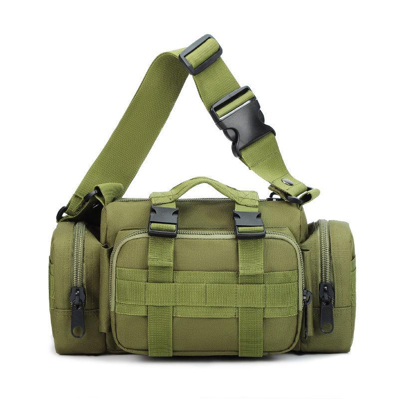 

Tactical Waist Bag Multifunctional 3P Magic Waist Bag Large Capacity Sports Tactical Bag Shoulder Camera Kit армія зелений колір