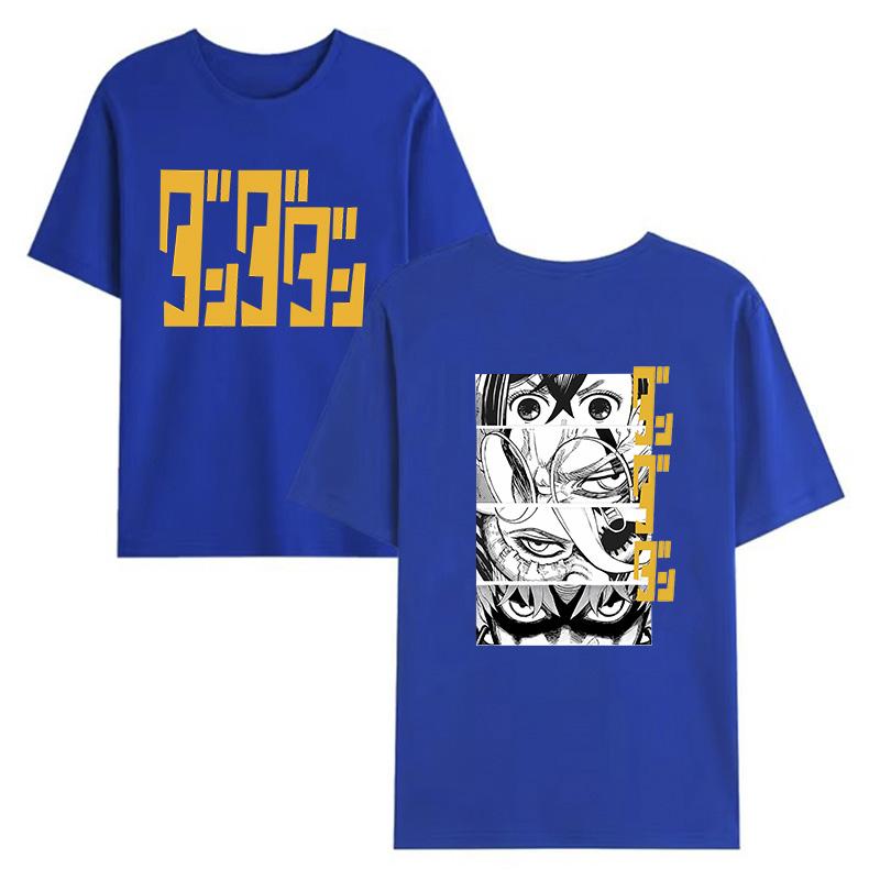 Camiseta de Algodón Dandadan Okarun Unisex Mujer Transpirable Clásica Camiseta Universitaria Años 2000 Ropa Coreana Estética Hip Hop