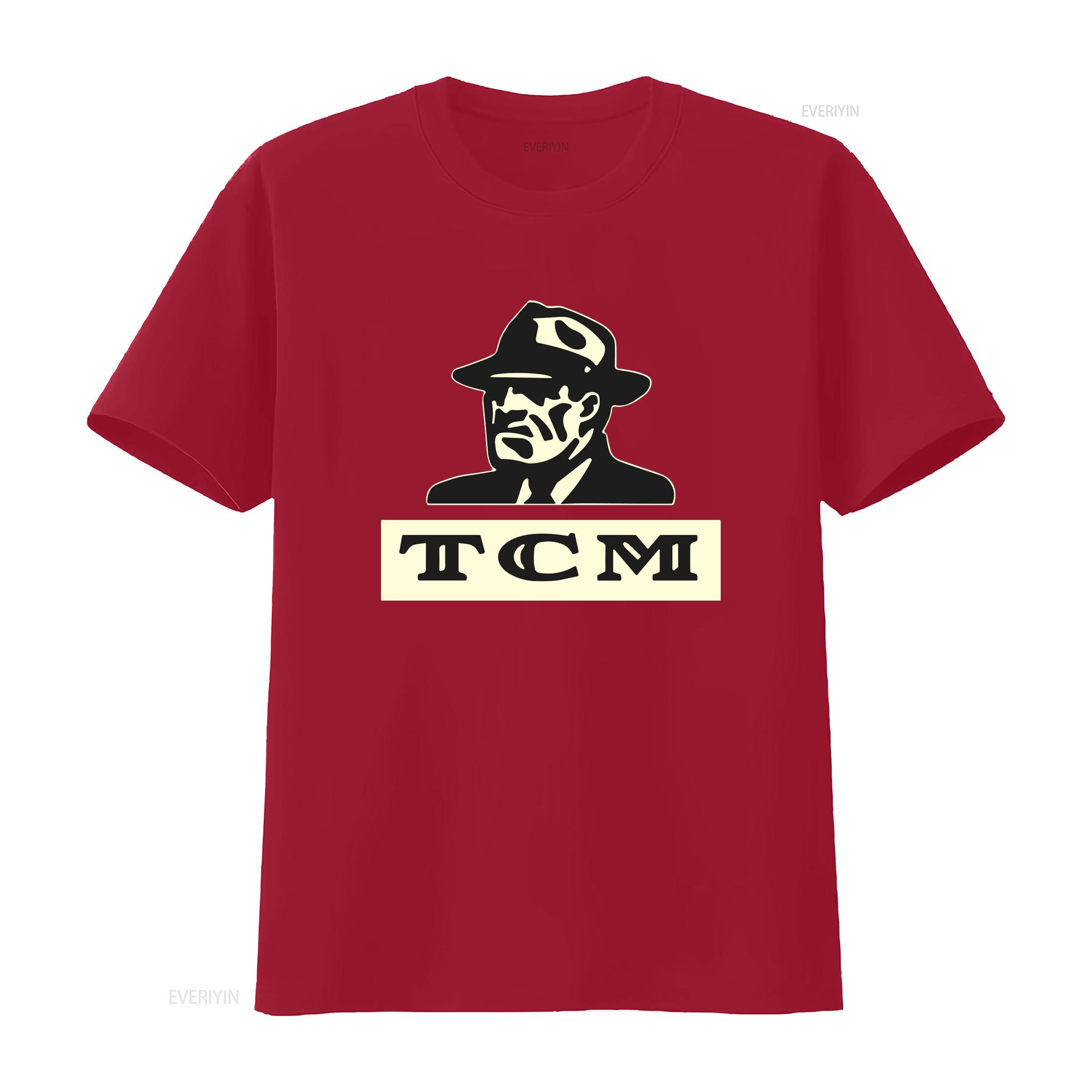 Funny Turner Classic Movies Logo T shirt Sz S 5XL USA vintage Washed fashion Breathable graphic Slightly Soft Casual streetwear S