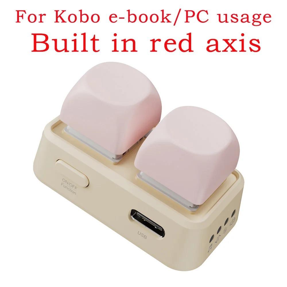 

Portable ABS Blue Tooth Remote Control Lightweight Mini Page Turner Remote Keypad Dual Button E-Book Reading