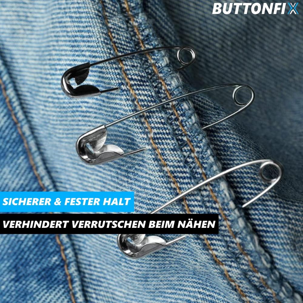 BUTTONFIX Buttons Set Snap Fasteners Button Brass for Sewing Leather Clothing Jackets