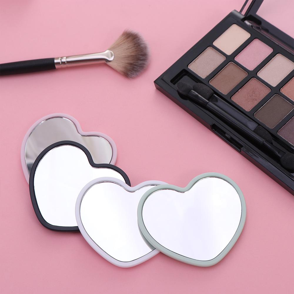 Handheld Handheld Mirror Single-sided Beauty Make-up Mirror Modern Heart-shaped Mirror  Cosmetic