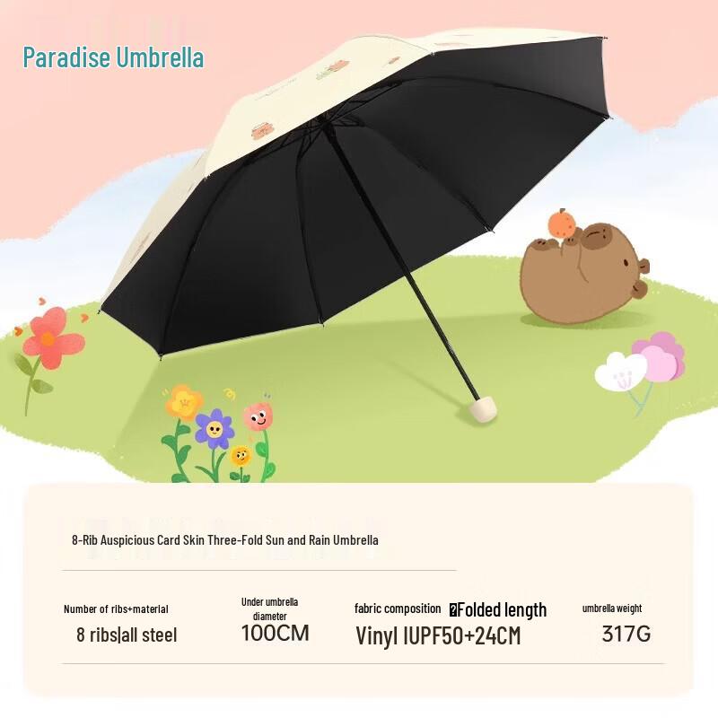 Paradise Umbrella Cartoon UV Protection Vinyl Sun Umbrella