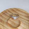 1 Carat D Color Moissanite Ring, Six-Prong Crown Design, 925 Sterling Silver, Light Luxury Jewelry