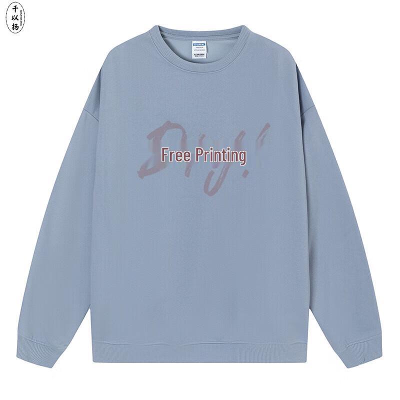 QIANYIYANG Autumn/Winter Round Neck Sweatshirt L