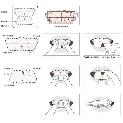 Smile Cosmetic Premium Teeth White Pack, a Sheet Pack-style Whitening Toothpaste for Teeth Whitening, Special Care, 2.5g X 6 Servings (x 1)
