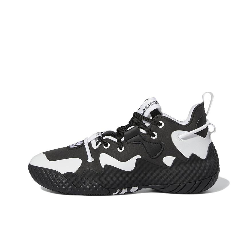 New Adidas Harden Vol.6 Abrasion Resistant Low Top Performance Basketball Shoes Black White Teenagers GV8775