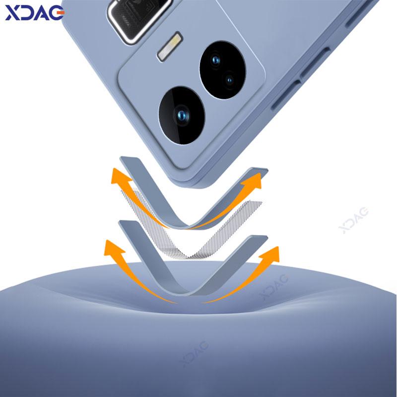 Mobile Covers for Realme GT Neo 5 5G Soft Luxury Square Liquid Silicone Phone Cases RealmeGT Neo5 GTNeo5 240W Double Liner Coque