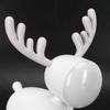 LED Night Light Cartoon Deer Shaped Table Lamp 1200mAh USB Charging Bedroom Decoration(White )